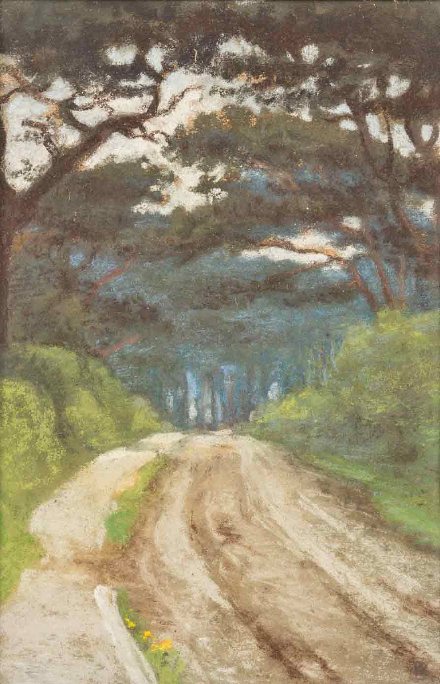 Alice Des Clayes Pastel 'Strawberry Woods - Clevedon, Somerset'