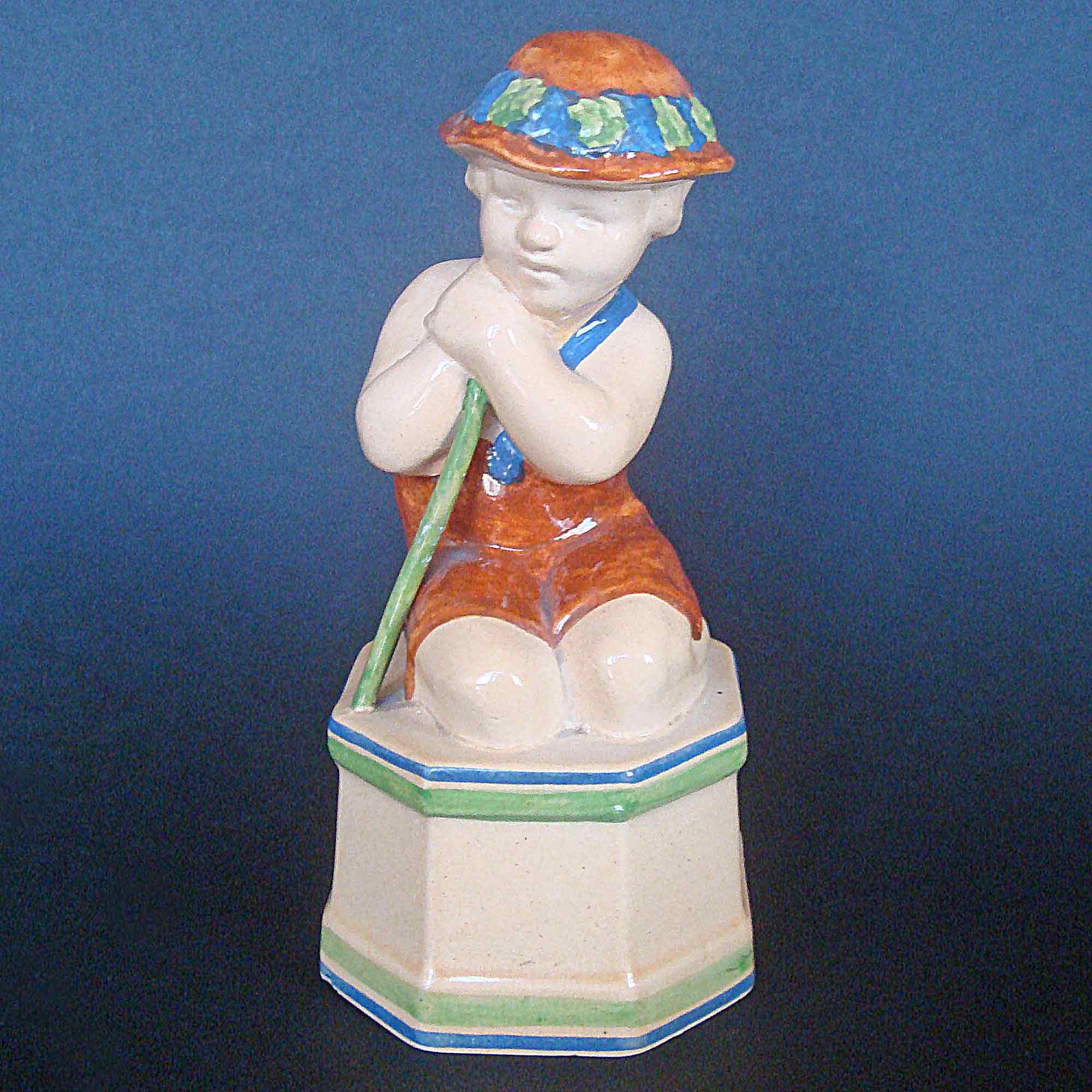 Ashtead Potters M38 Child With Stick - Brown Costume