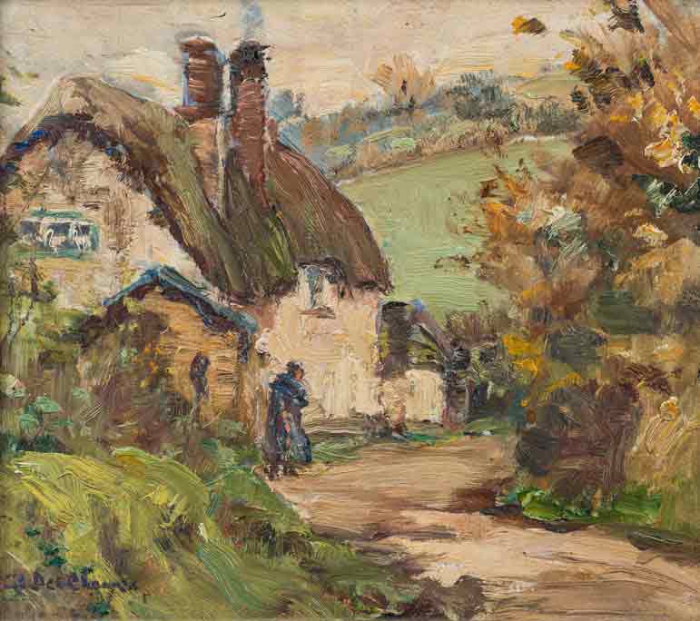 Berthe Des Clayes Oil Painting 'Country Lane'