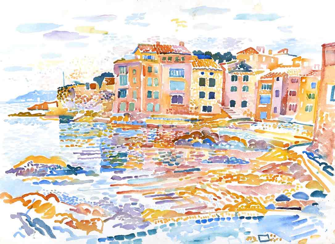 Fred Yates Watercolour Painting 'Coastal Scene'